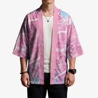 Japanese Koi Fish Kimono Pink Wagara Palaka Honohono Pikake Lei
