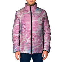 Japanese Koi Fish Padded Jacket Pink Wagara Palaka Honohono Pikake Lei