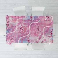 Japanese Koi Fish Tablecloth Pink Wagara Palaka Honohono Pikake Lei