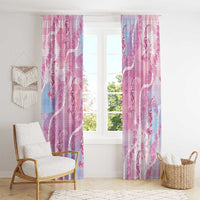 Japanese Koi Fish Window Curtain Pink Wagara Palaka Honohono Pikake Lei