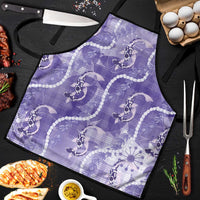 Japanese Koi Fish Apron Purple Wagara Palaka Honohono Pikake Lei