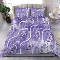 Japanese Koi Fish Bedding Set Purple Wagara Palaka Honohono Pikake Lei