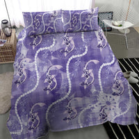 Japanese Koi Fish Bedding Set Purple Wagara Palaka Honohono Pikake Lei