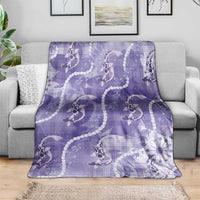Japanese Koi Fish Blanket Purple Wagara Palaka Honohono Pikake Lei