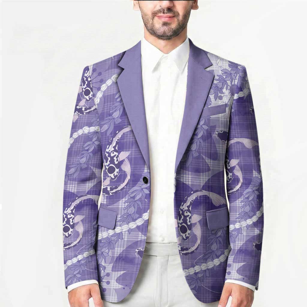 Japanese Koi Fish Blazer Purple Wagara Palaka Honohono Pikake Lei