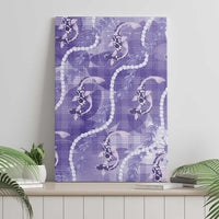 Japanese Koi Fish Canvas Wall Art Purple Wagara Palaka Honohono Pikake Lei