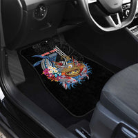 Personalized Japanese Koi Fish Ramen Car Mats Aloha Shark Kakau Pattern