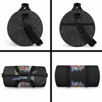 Personalized Japanese Koi Fish Ramen Duffle Bag Aloha Shark Kakau Pattern LT9 - Polynesian Pride