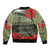 ANZAC Day We Remember Bomber Jacket Maori Silver Fern Camouflage Motif