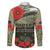 ANZAC Day We Remember Family Matching Long Sleeve Bodycon Dress and Hawaiian Shirt Maori Silver Fern Camouflage Motif