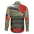 ANZAC Day We Remember Family Matching Long Sleeve Bodycon Dress and Hawaiian Shirt Maori Silver Fern Camouflage Motif