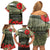 ANZAC Day We Remember Family Matching Off Shoulder Short Dress and Hawaiian Shirt Maori Silver Fern Camouflage Motif