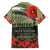 ANZAC Day We Remember Family Matching Puletasi and Hawaiian Shirt Maori Silver Fern Camouflage Motif