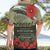 ANZAC Day We Remember Hawaiian Shirt Maori Silver Fern Camouflage Motif