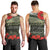 ANZAC Day We Remember Men Tank Top Maori Silver Fern Camouflage Motif