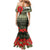 ANZAC Day We Remember Mermaid Dress Maori Silver Fern Camouflage Motif