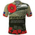 ANZAC Day We Remember Polo Shirt Maori Silver Fern Camouflage Motif