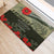 ANZAC Day We Remember Rubber Doormat Maori Silver Fern Camouflage Motif