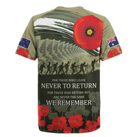ANZAC Day We Remember Rugby Jersey Maori Silver Fern Camouflage Motif