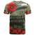 ANZAC Day We Remember T Shirt Maori Silver Fern Camouflage Motif