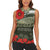 ANZAC Day We Remember Women Sleeveless Polo Shirt Maori Silver Fern Camouflage Motif