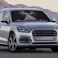 ANZAC Day Remembrance Auto Sun Shade Purple Poppy We Will Remember Them