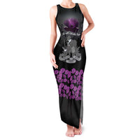 ANZAC Day Remembrance Family Matching Tank Maxi Dress and Hawaiian Shirt Purple Poppy We Will Remember Them LT9 Mom's Dress Purple - Polynesian Pride