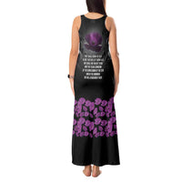ANZAC Day Remembrance Tank Maxi Dress Purple Poppy We Will Remember Them
