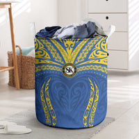 Oceania Football Solomon Kings Laundry Basket Polynesian Tribal Pattern