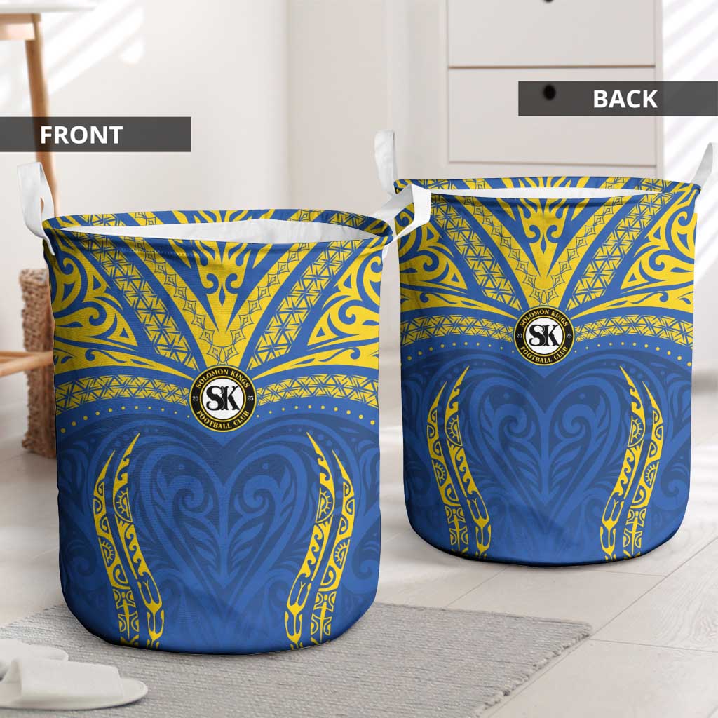 Oceania Football Solomon Kings Laundry Basket Polynesian Tribal Pattern