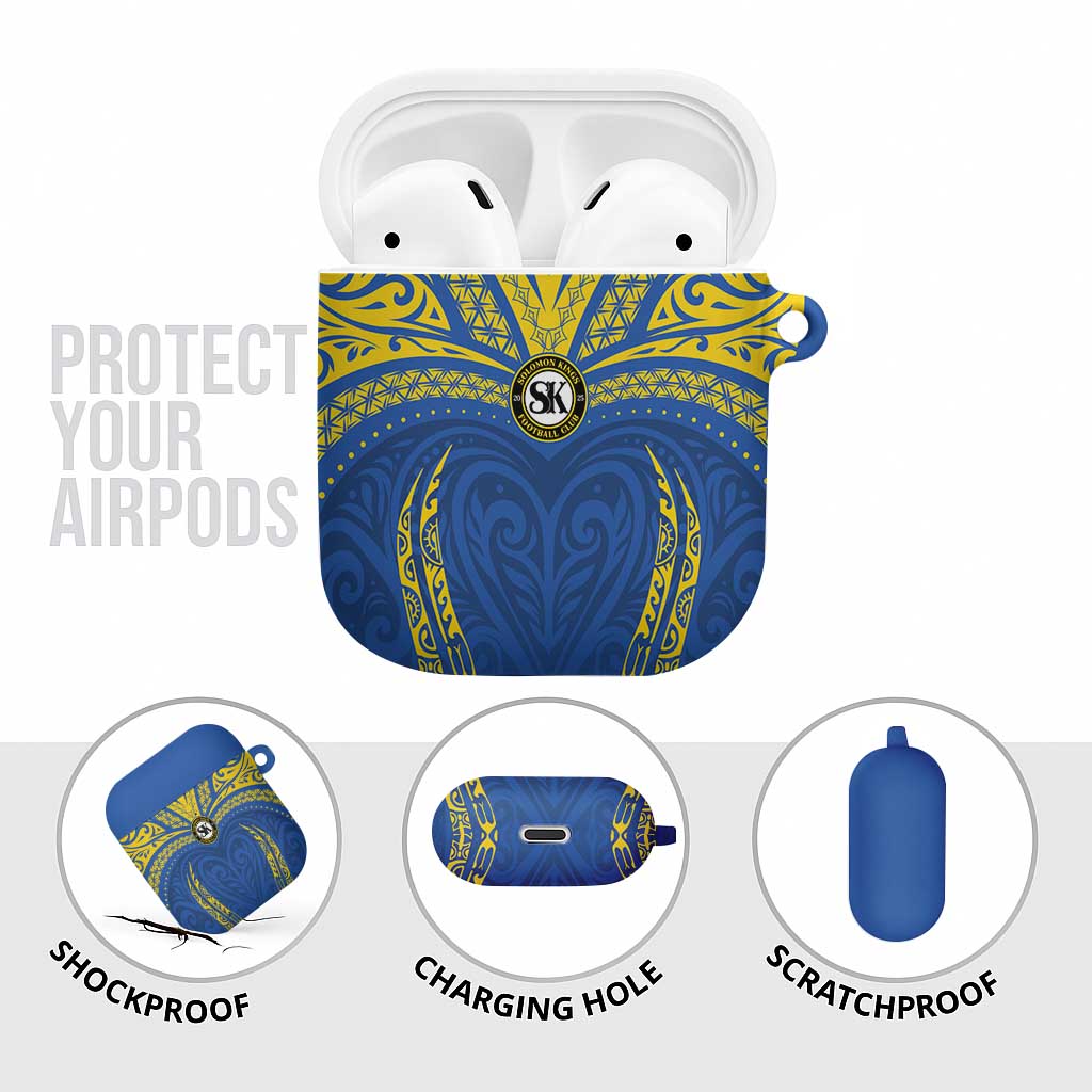 Oceania Football Solomon Kings AirPods Case Polynesian Tribal Pattern