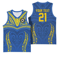 Custom Oceania Football Solomon Kings Basketball Jersey Polynesian Tribal Pattern
