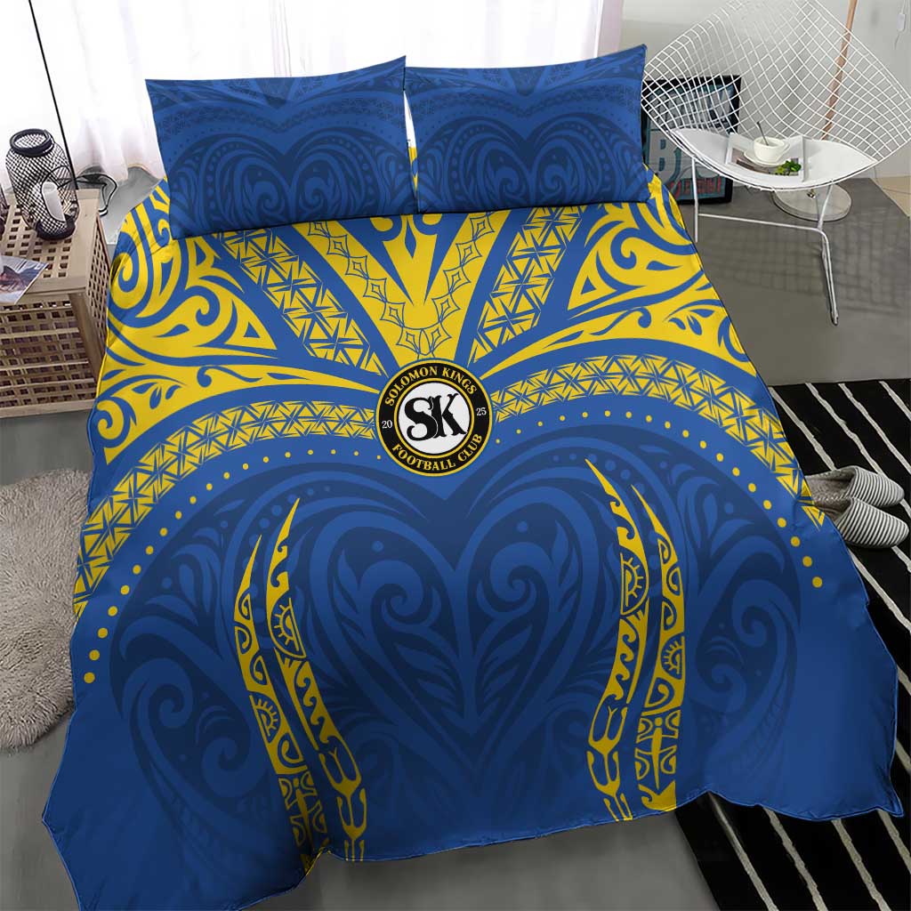 Oceania Football Solomon Kings Bedding Set Polynesian Tribal Pattern