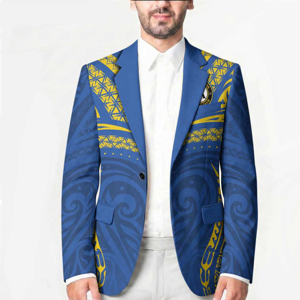 Custom Oceania Football Solomon Kings Blazer Polynesian Tribal Pattern