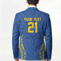 Custom Oceania Football Solomon Kings Blazer Polynesian Tribal Pattern