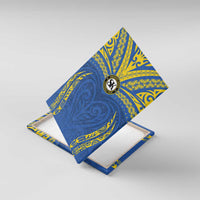 Oceania Football Solomon Kings Canvas Wall Art Polynesian Tribal Pattern