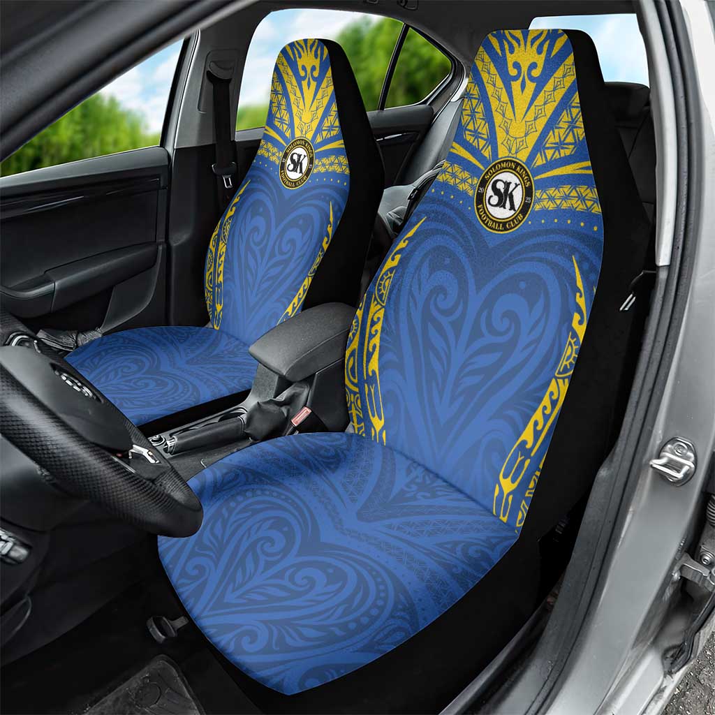 Oceania Football Solomon Kings Car Seat Cover Polynesian Tribal Pattern