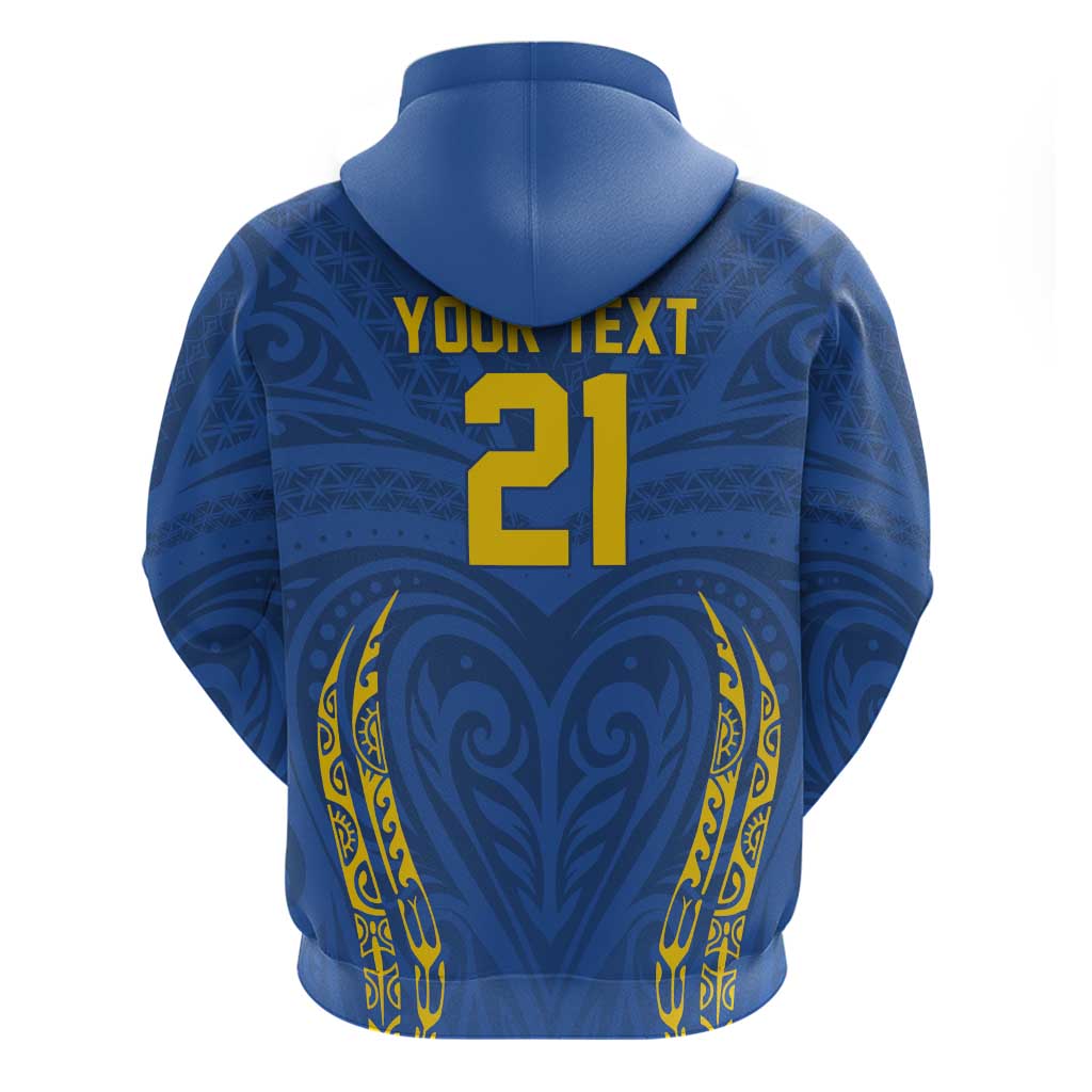 Custom Oceania Football Solomon Kings Hoodie Polynesian Tribal Pattern