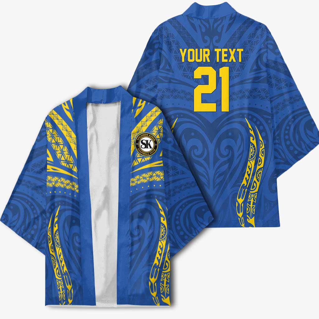 Custom Oceania Football Solomon Kings Kimono Polynesian Tribal Pattern