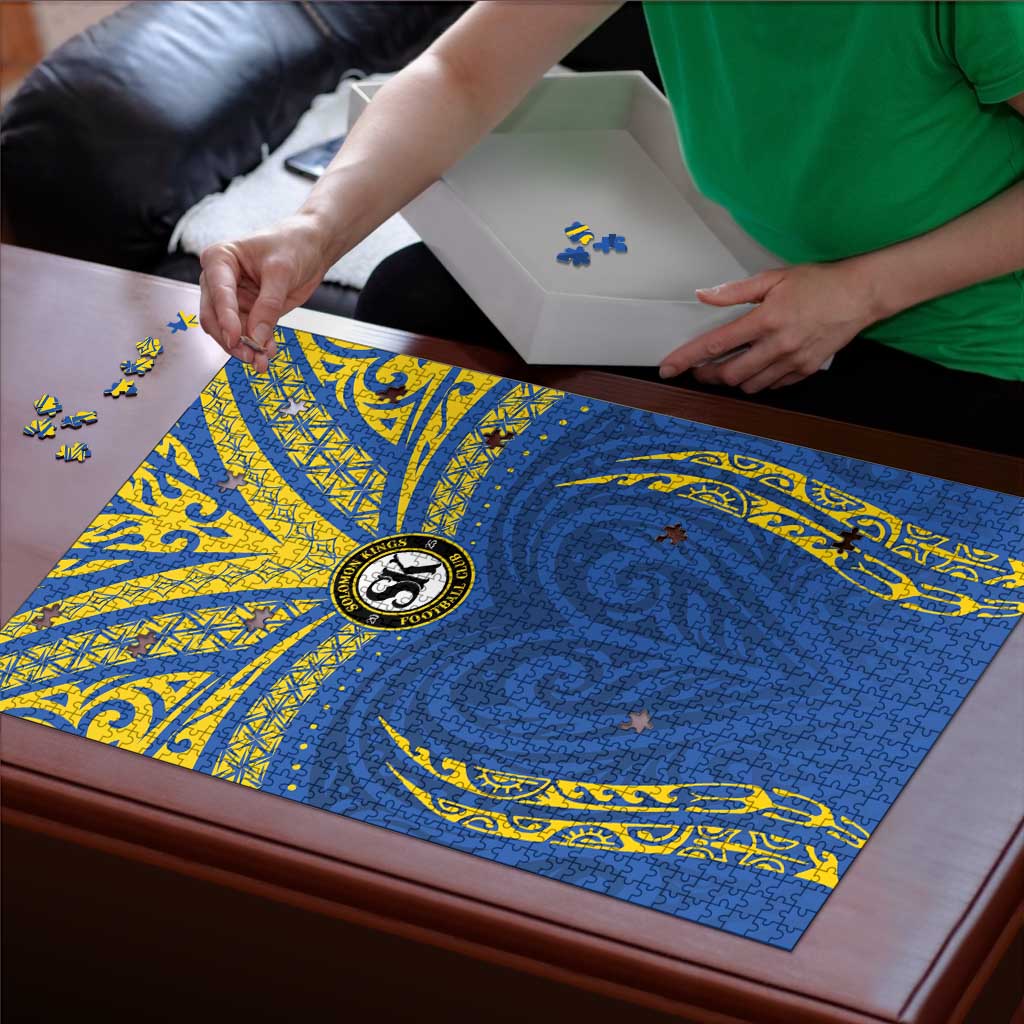 Oceania Football Solomon Kings Puzzle Polynesian Tribal Pattern