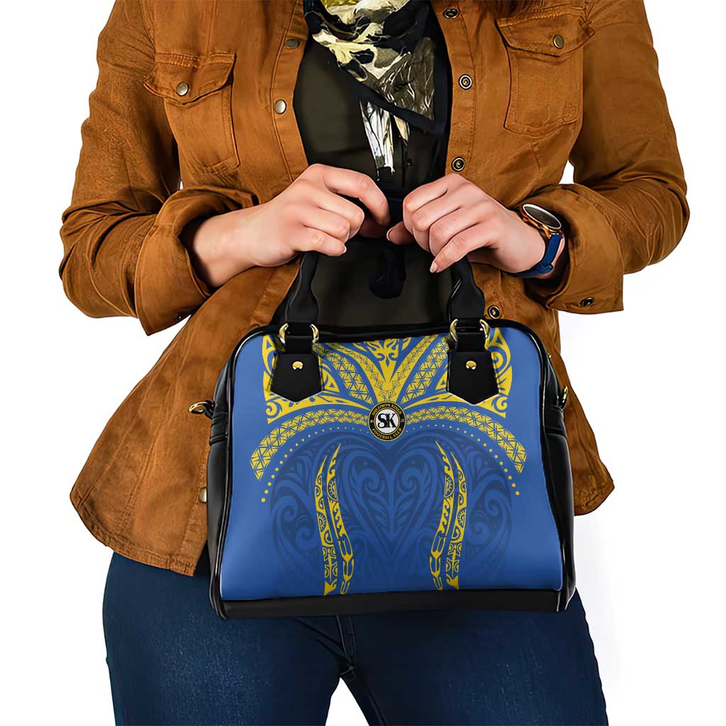 Oceania Football Solomon Kings Shoulder Handbag Polynesian Tribal Pattern