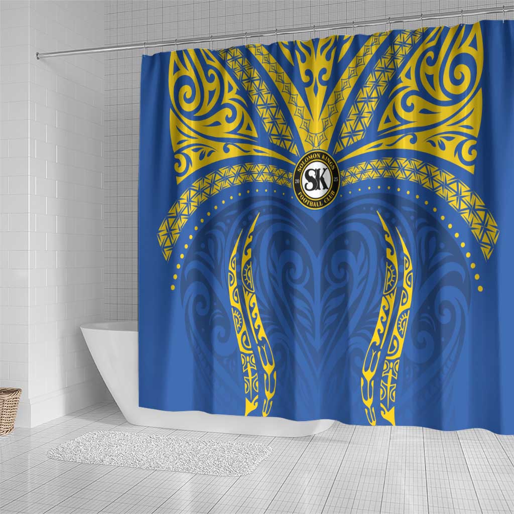Oceania Football Solomon Kings Shower Curtain Polynesian Tribal Pattern