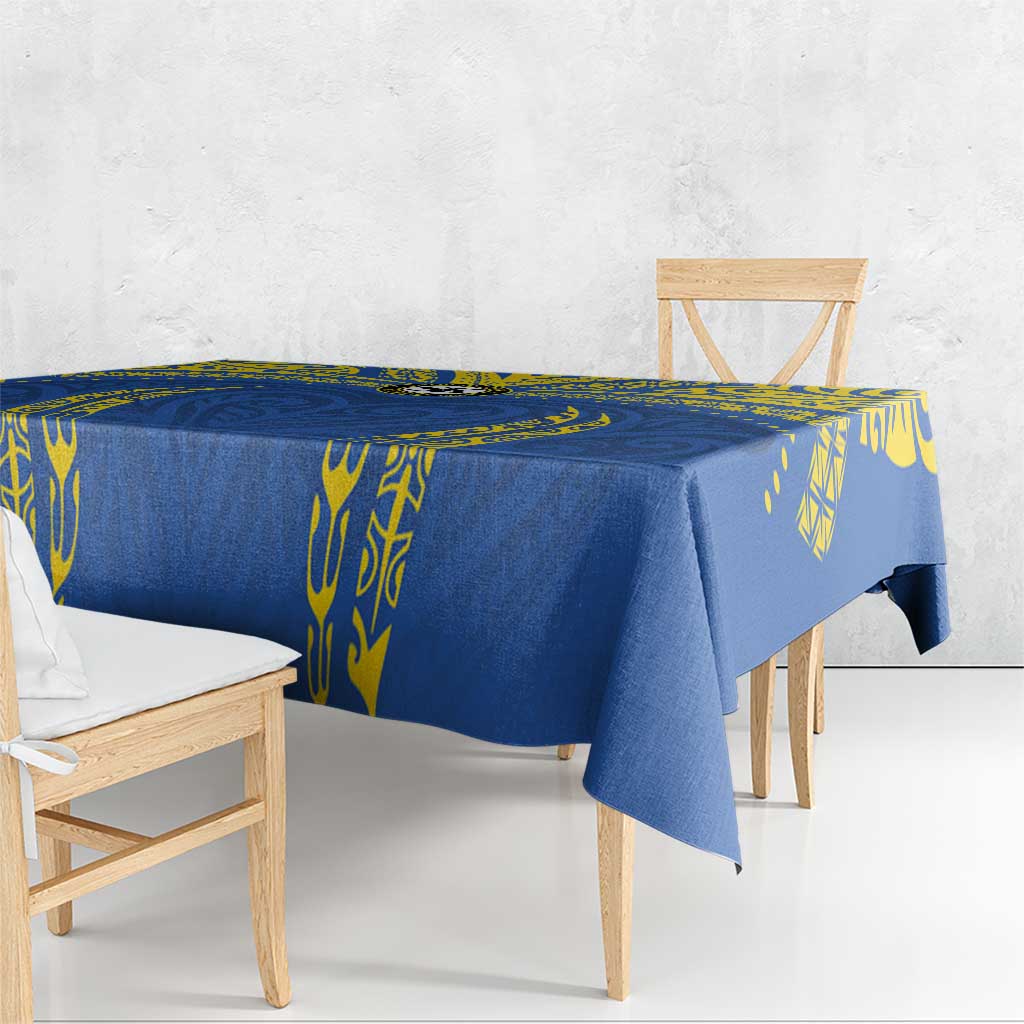 Oceania Football Solomon Kings Tablecloth Polynesian Tribal Pattern