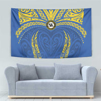 Oceania Football Solomon Kings Tapestry Polynesian Tribal Pattern