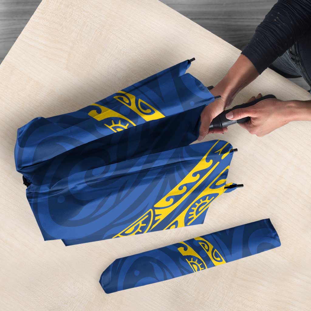 Oceania Football Solomon Kings Umbrella Polynesian Tribal Pattern