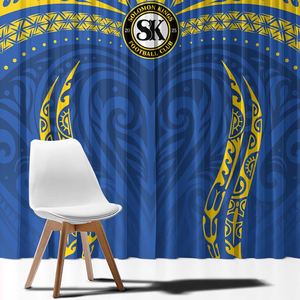 Oceania Football Solomon Kings Window Curtain Polynesian Tribal Pattern