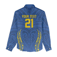 Custom Oceania Football Solomon Kings Women Casual Shirt Polynesian Tribal Pattern