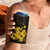 Gold Hawaiian Hibiscus Shaka Sign 4 in 1 Can Cooler Tumbler