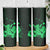 Green Hawaiian Hibiscus Shaka Sign Skinny Tumbler