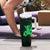 Green Hawaiian Hibiscus Shaka Sign Tumbler With Handle